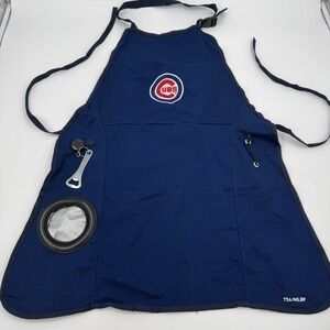 Chicago Cubs Four Pocket Grilling Apron Good Used Condition